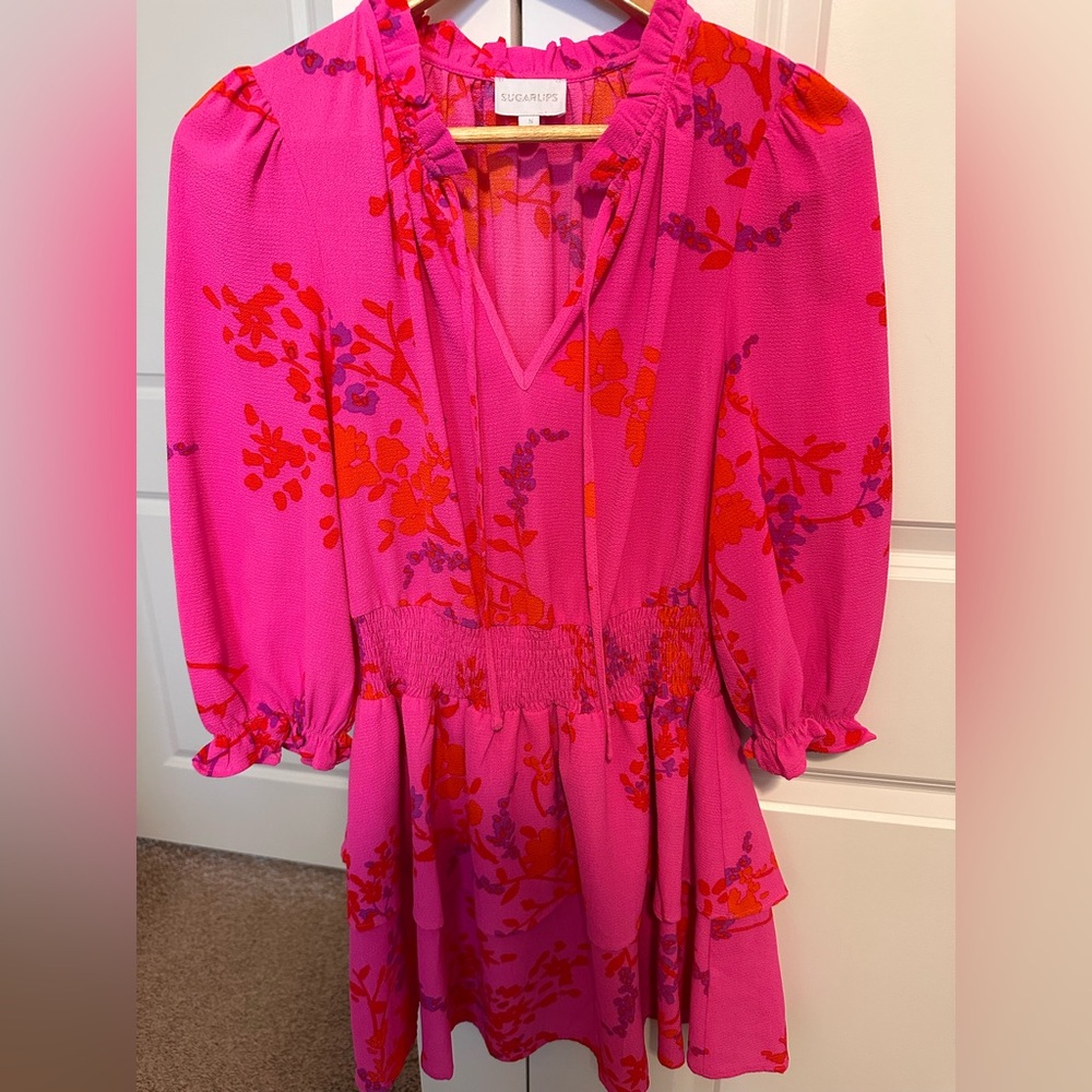 Sugarlips Pink and Orange Dress